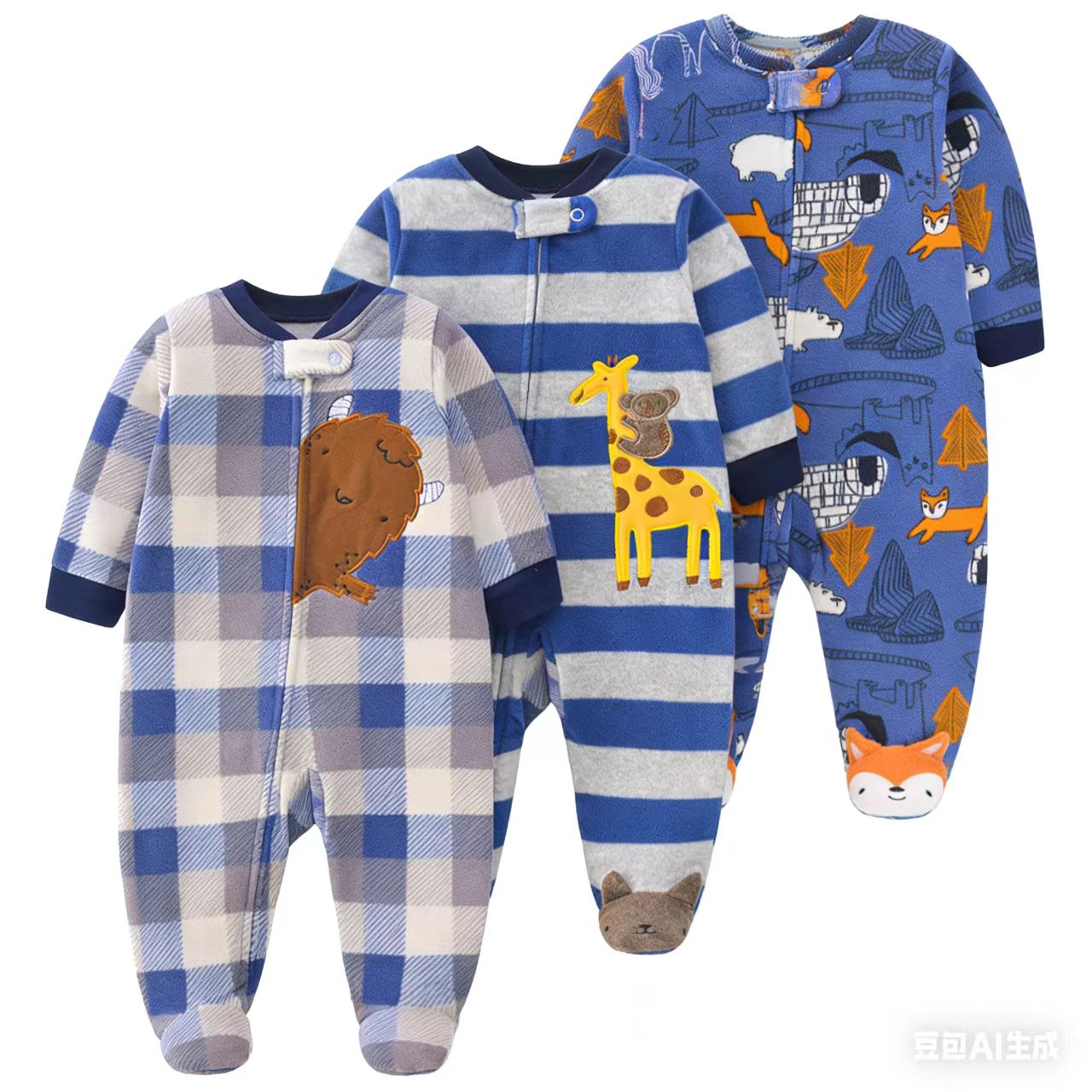 Baby Products Brand - 2026 ユニセックスベビーロンパースフリース生地ベビー男の子女の子服ブランド新生児服幼児ベビージャンプスーツ冬ロンパース