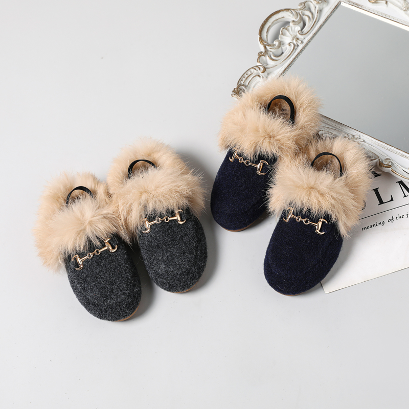 ニューキッズファーシューズ子供用スライドベビーガールズスリッ - Baby Products Brand のレビューと価格