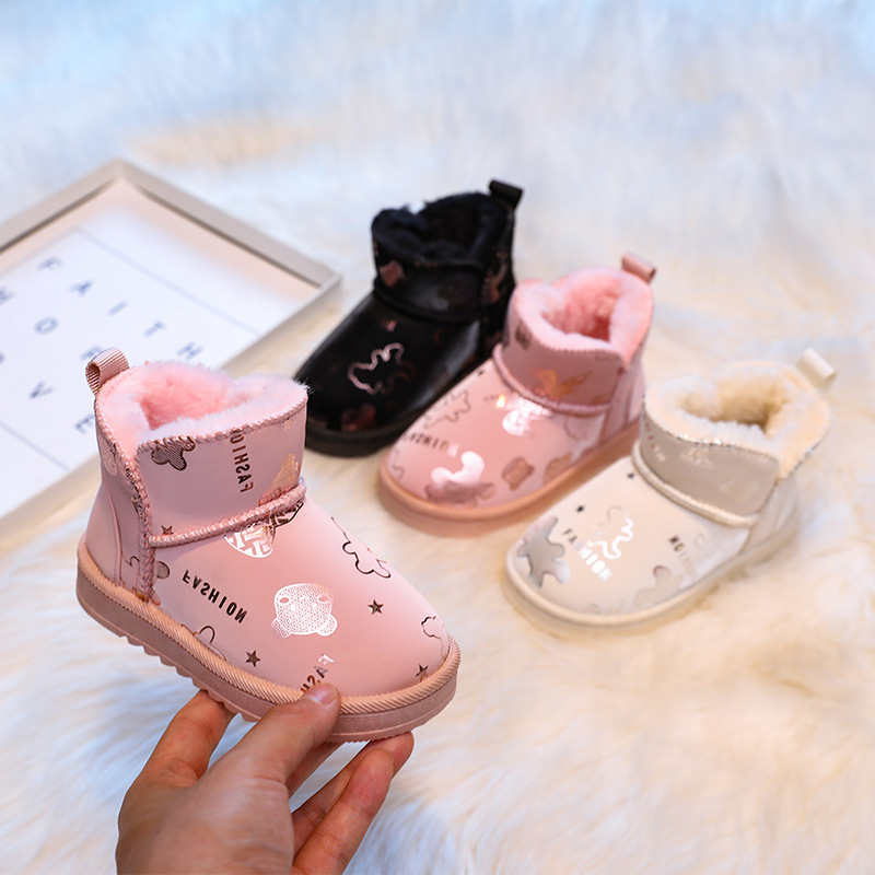 子供靴高級デザイナー女の子男の子ファッション防水アッパースノ - Baby Products Brand のレビューと価格