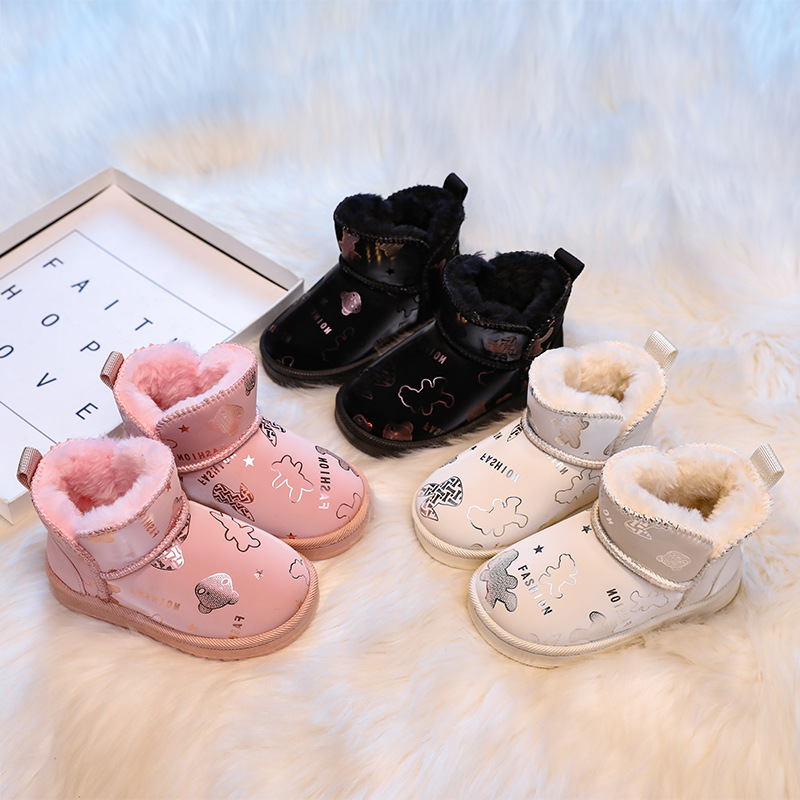 子供靴高級デザイナー女の子男の子ファッション防水アッパースノ - Baby Products Brand のレビューと価格