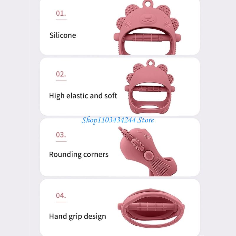穏やかなシリコンの歯が生えるミトン動物デザインチューラブルハ - Baby Products Hygiene のレビューと価格