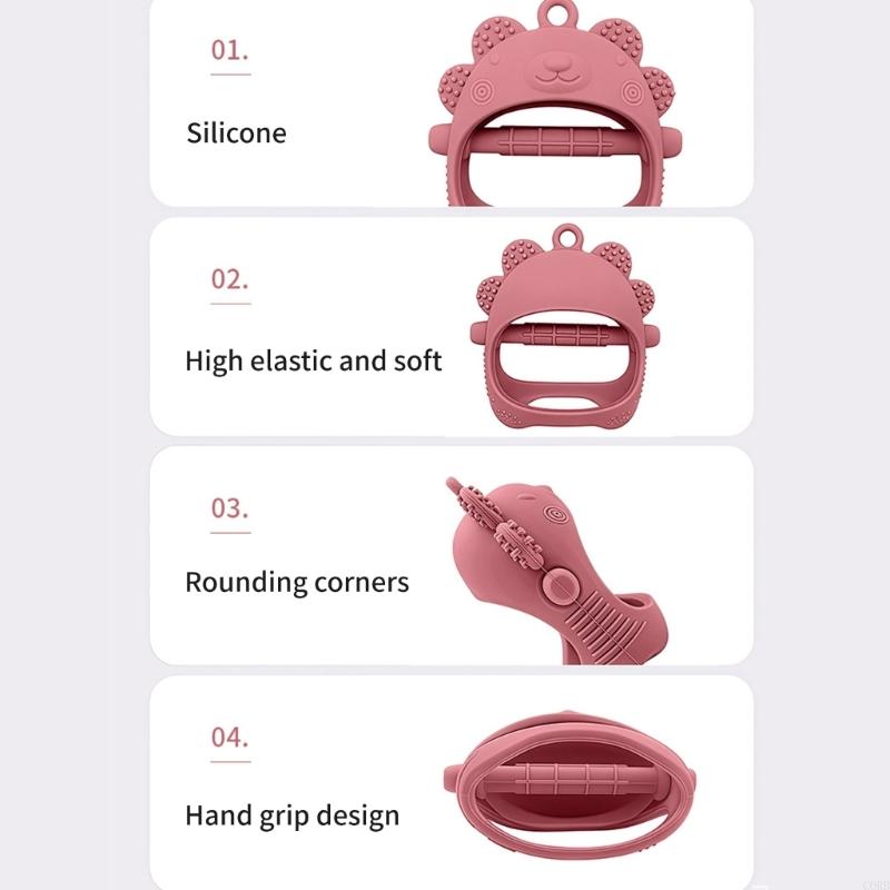 CORB 食品グレードのシリコーンベビー歯が生えるハンドガー - Baby Products Hygiene のレビューと価格